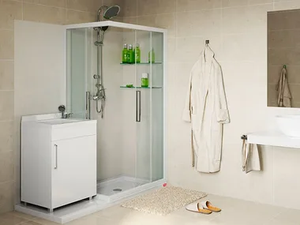 SOLUZIONE LAVATOIO - Corner custom shower cabin _ Remail by G.D.L.